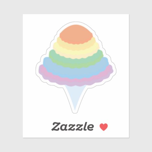 Regenboogkatoensuikerspin  sticker (Vel)