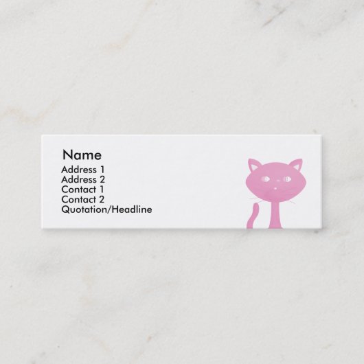 RegenboogKatten Mini Visitekaartje (Voorkant)