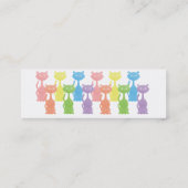 RegenboogKatten Mini Visitekaartje (Achterkant)