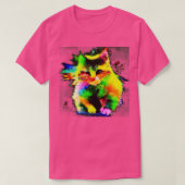 Regenboogkatten T-shirt (Design voorkant)