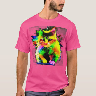 Regenboogkatten T-shirt