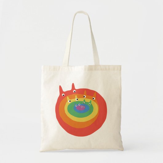 Regenboogkatten Tote Bag (Voorkant)