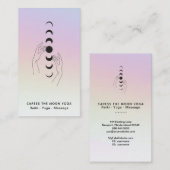 *~* Regenboogkers De maan faseert de hemels Visitekaartje (Voorkant / Achterkant)