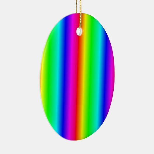 Regenboogkerst LGBTQ Keramisch Ornament (Rechts)