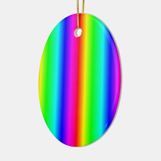 Regenboogkerst LGBTQ Keramisch Ornament (Links)