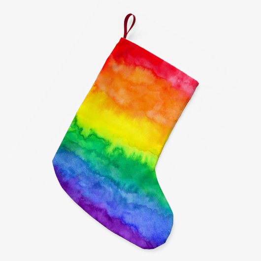 Regenboogkerstaart Kleine Kerstsok (Voorkant (Hangend))