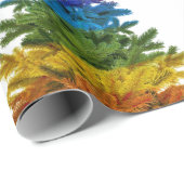 regenboogkerstboom cadeaupapier (Rol Hoek)