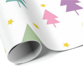 Regenboogkerstboom Cadeaupapier (Rol Hoek)
