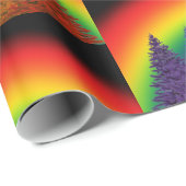 Regenboogkerstboom Cadeaupapier (Rol Hoek)