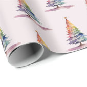Regenboogkerstboom Cadeaupapier (Rol Hoek)