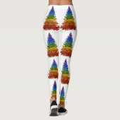 regenboogkerstboom leggings (Achterkant)