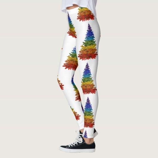 regenboogkerstboom leggings (Links)
