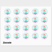 Regenboogkerstboom LGBT Pride Stickers (Vel)