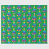 Regenboogkerstboom LGBTQ Pride Wrapping Paper Cadeaupapier (Vlak)