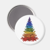 Regenboogkerstboom Magnet (Voorkant / Achterkant)