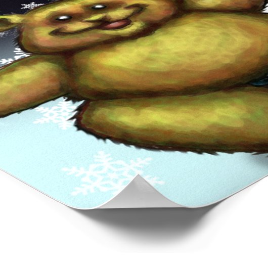 Regenboogkerstboom Poster (Hoek)