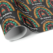 Regenboogkerstboom Pset Camo Merry Kerstmis Cadeaupapier (Rol Hoek)