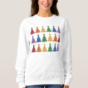 Regenboogkerstboom Trui
