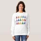 Regenboogkerstboom Trui (Voorkant volledig)