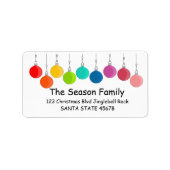 Regenboogkerstbubbels Etiket (Voorkant)