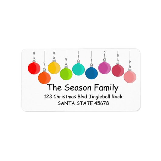 Regenboogkerstbubbels Etiket (Voorkant)