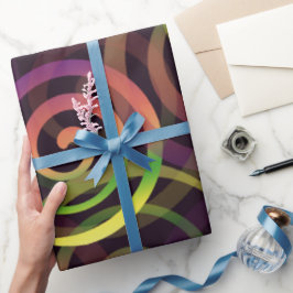 Regenboogkerstpatroon Cadeaupapier