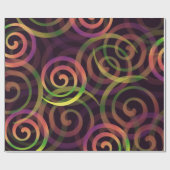 Regenboogkerstpatroon Cadeaupapier (Vlak)