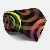 Regenboogkerstpatroon Stropdas (Opgerold)