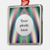 Regenboogkerstversiering Metalen Ornament (Links)