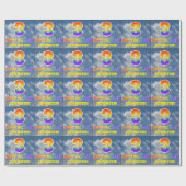 RegenboogKijk "3" & "HAPPY BIRTHDAY", Wolken, Sky Cadeaupapier (Vlak)
