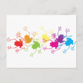 Regenboogkikkers Briefkaart (Voorkant)