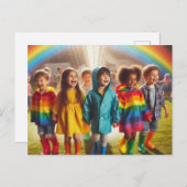 Regenboogkinderen Briefkaart (Voorkant / Achterkant)