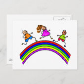 RegenboogKinderen Briefkaart (Voorkant / Achterkant)