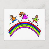 RegenboogKinderen Briefkaart (Voorkant)