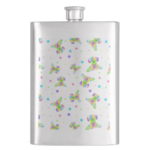 regenboogkinderen hond puppy polka stip helder leu flacon