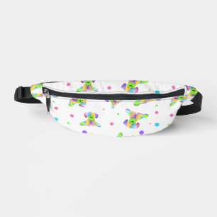 regenboogkinderen hond puppy polka stip helder leu heuptasje
