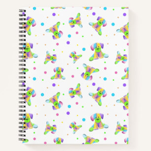 regenboogkinderen hond puppy polka stip helder leu notitieboek