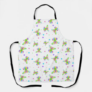 regenboogkinderen hond puppy polka stip helder leu schort