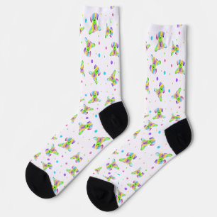 regenboogkinderen hond puppy polka stip helder leu sokken