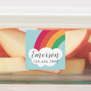 Regenboogkinderen waterdichte sticker label