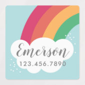Regenboogkinderen waterdichte sticker label (Design 1)