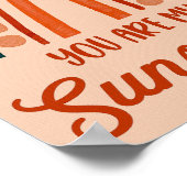 Regenboogkinderkamerposter Cute Nursery Print (Hoek)