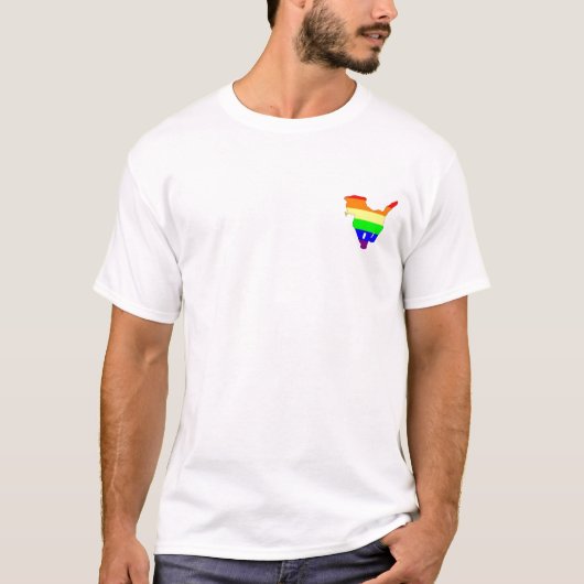 Regenboogkitten T-shirt (Voorkant)