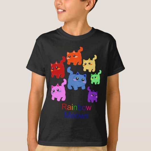 Regenboogkittens! T-shirt (Voorkant)