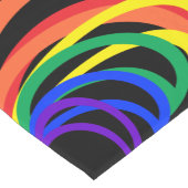 Regenboogkleur Abstracte Halve Maan Korte Tafellop Tafelloper (Hoek)