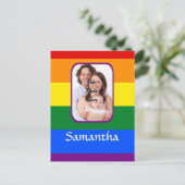 Regenboogkleur Briefkaart (Staand voorkant)