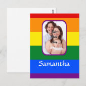 Regenboogkleur Briefkaart (Voorkant / Achterkant)