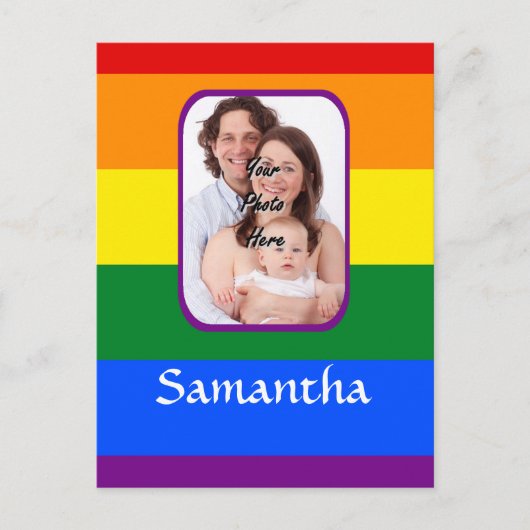 Regenboogkleur Briefkaart (Voorkant)