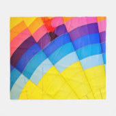 regenboogkleur fleece deken (Voorkant (Horizontaal))