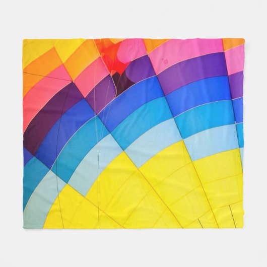 regenboogkleur fleece deken (Voorkant (Horizontaal))
